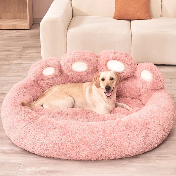 Orthopedic Round Dog Bed with Raised Bolster – Ultra-Plush Calming Pet Bed 13