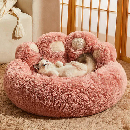 Orthopedic Round Dog Bed with Raised Bolster – Ultra-Plush Calming Pet Bed 14