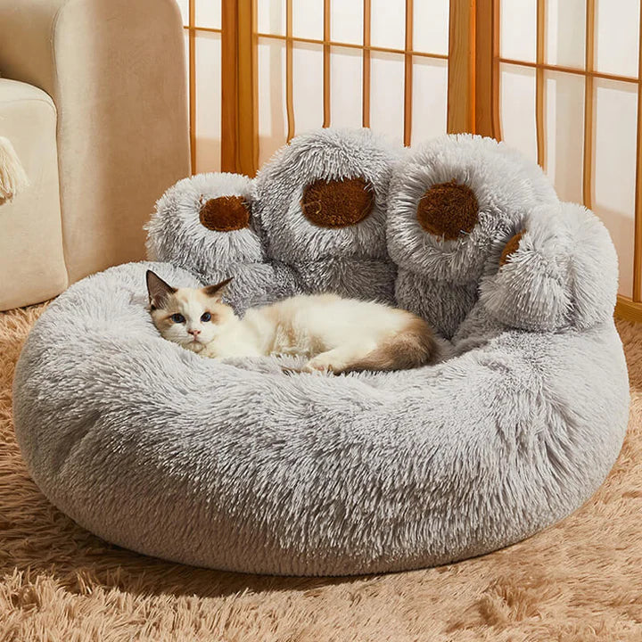 Orthopedic Round Dog Bed with Raised Bolster – Ultra-Plush Calming Pet Bed 2