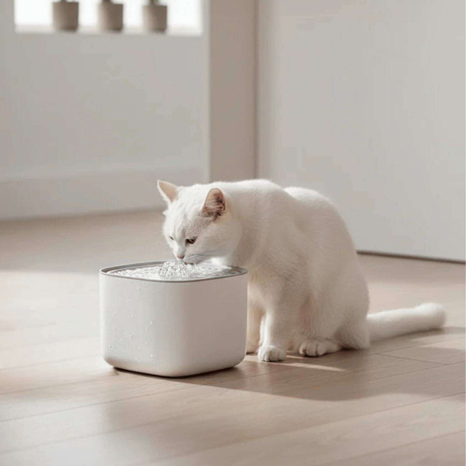 PawPure XL Cat Drinking Fountain – 3L Filtered Water Fountain with Motion Sensor 1