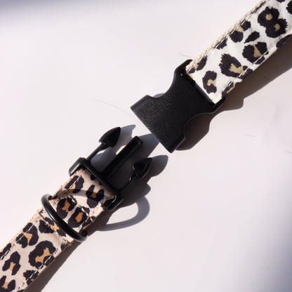 Personalized Leopard Print Dog Collar and Leash Set – Adjustable Nylon for Comfort and Security 3