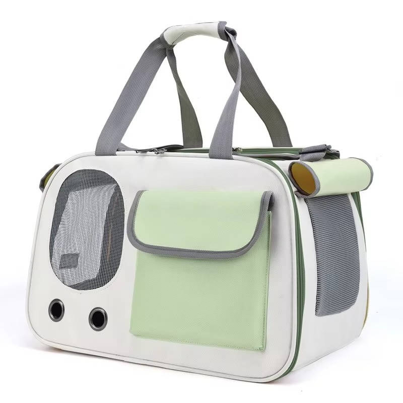 Durable and easy-to-clean pet carrier for cats and small dogs, designed for safe travel and airline approval, featuring a comfortable and secure design. 1