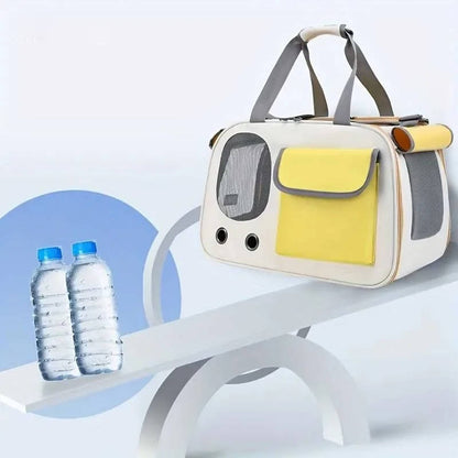 Durable and easy-to-clean pet carrier for cats and small dogs, designed for safe travel and airline approval, featuring a comfortable and secure design. 8