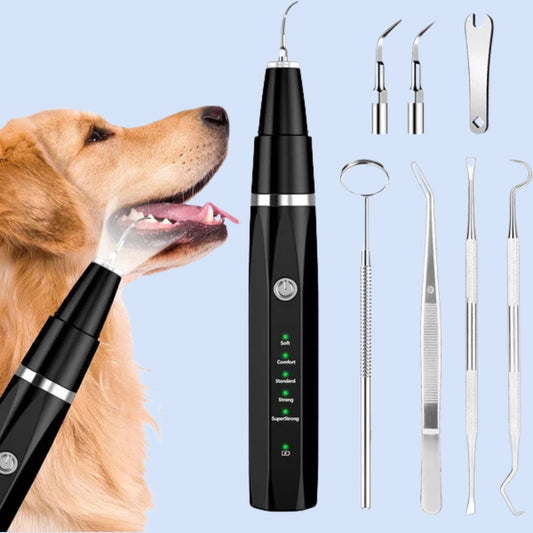 Pet Dental Care Set with Adjustable Cleaning and USB Rechargeable Features – Effective Plaque and Tartar Removal 0