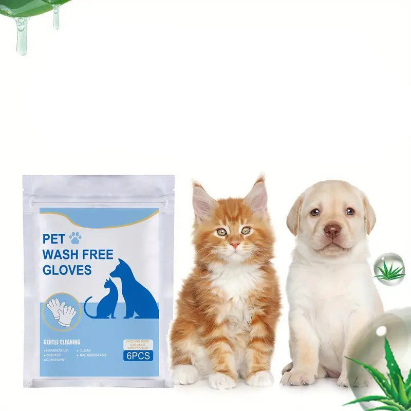 Pet Disposable Cleaning Gloves – Gentle, Pre-Moistened Grooming Wipes for Dogs and Cats 2