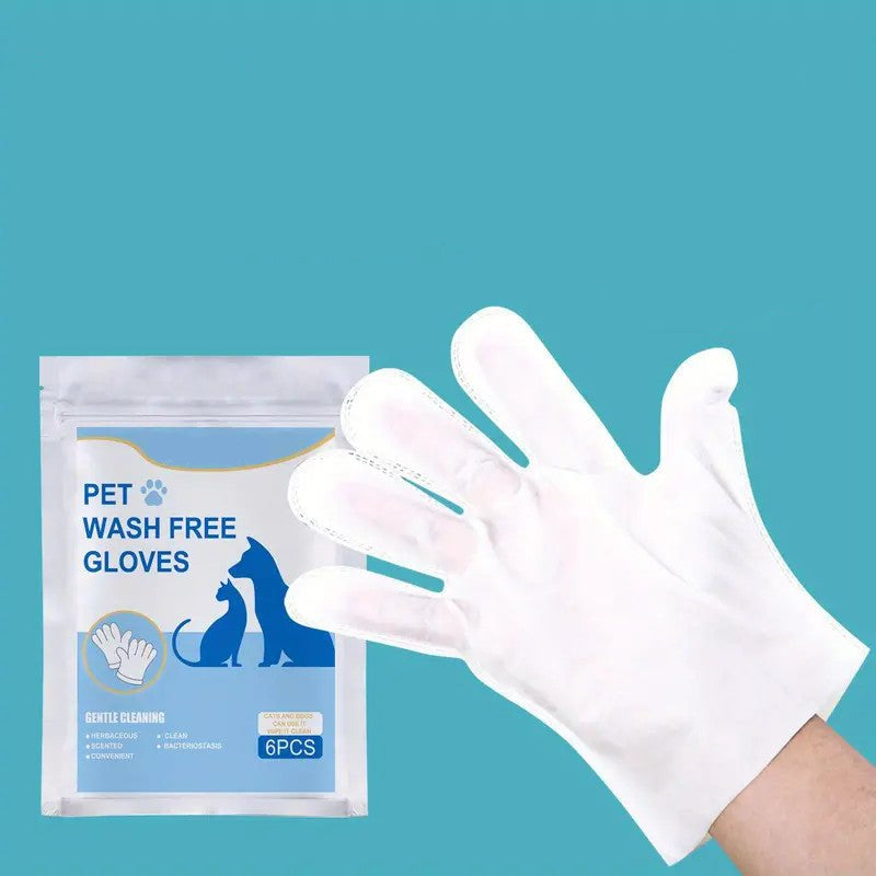 Pet Disposable Cleaning Gloves – Gentle, Pre-Moistened Grooming Wipes for Dogs and Cats 5