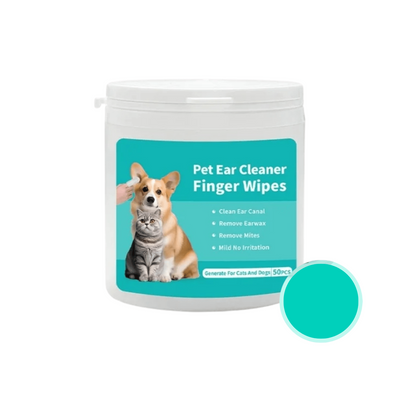 Pet Ear Cleaning Wipes for Dogs and Cats – Soft Non-Woven Fabric, 50 Count for Effective Ear Hygiene 0