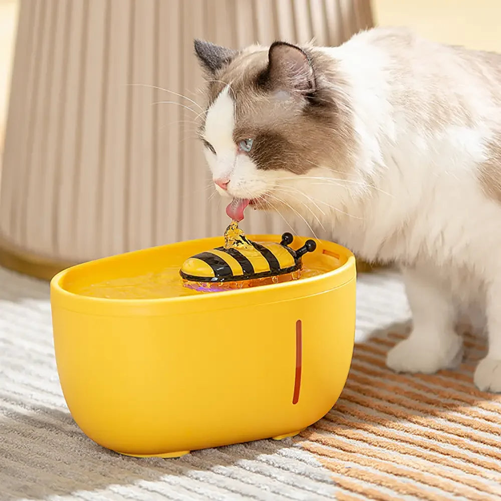 Pet Fountain for Cats and Dogs - Continuous Fresh Water Supply, Quiet Operation, Encourages Hydration, Durable Plastic Design 0