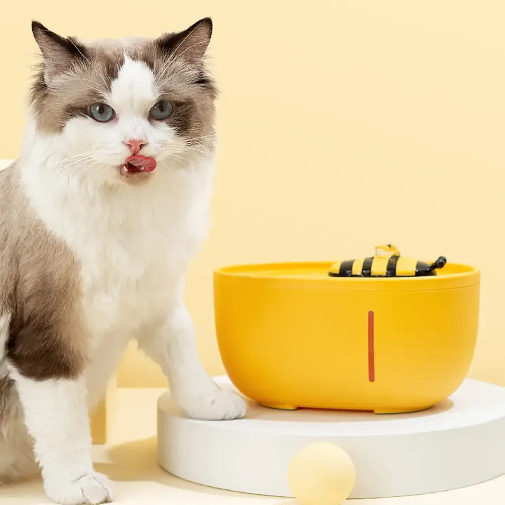 Pet Fountain for Cats and Dogs - Continuous Fresh Water Supply, Quiet Operation, Encourages Hydration, Durable Plastic Design 1