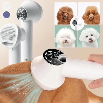 Pet Hair Dryer with 40,000 RPM Motor and Precision Temperature Control – Ultra Quiet Grooming Tool 0
