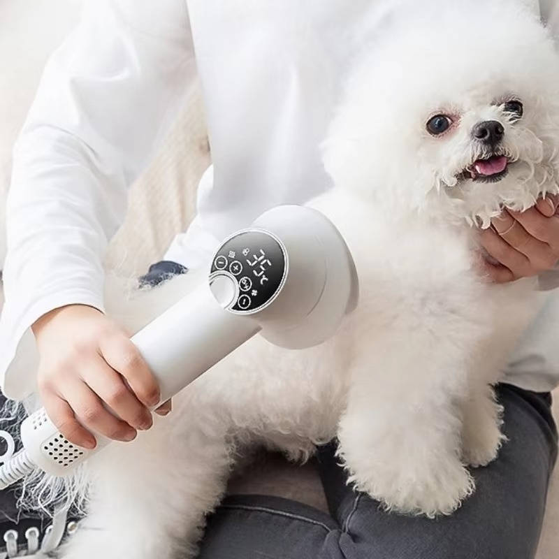 Pet Hair Dryer with 40,000 RPM Motor and Precision Temperature Control – Ultra Quiet Grooming Tool 1