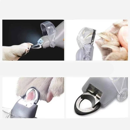 Pet Nail Clipper with LED Light and 5X Magnifier – Ergonomic Design for Safe Grooming 4