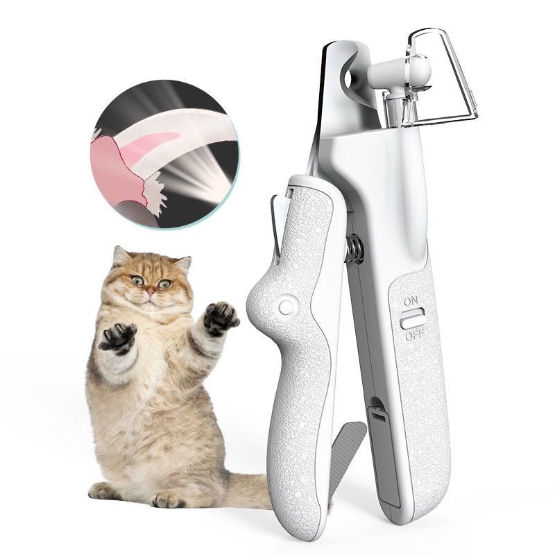 Pet Nail Clippers with LED Light - Safe Dog and Cat Nail Trimming, Ergonomic Design, Rechargeable, Stainless Steel Blades 3