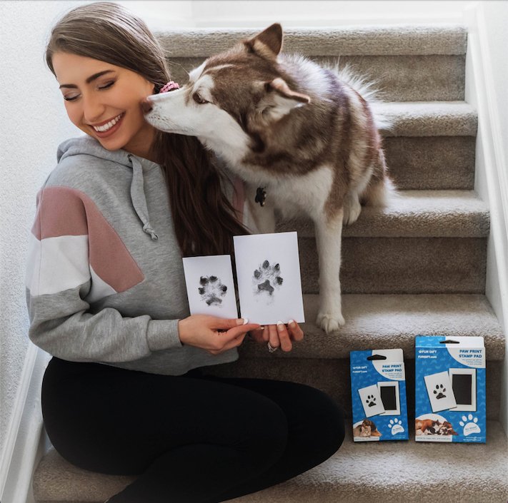 Pet Paw Print Ink Set – Non-Toxic Clean-Touch Ink Pad for Dogs and Cats 4