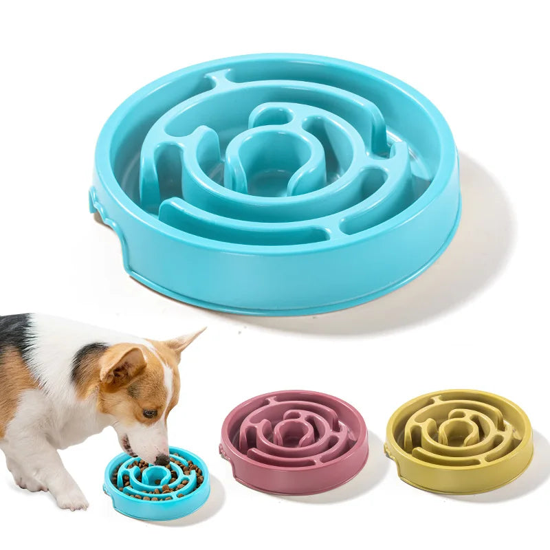 Pet Slow Feeder Dog and Cat Bowl with Maze Design for Healthy Digestion – Non-Slip Anti-Gulping Feeding Dish 1