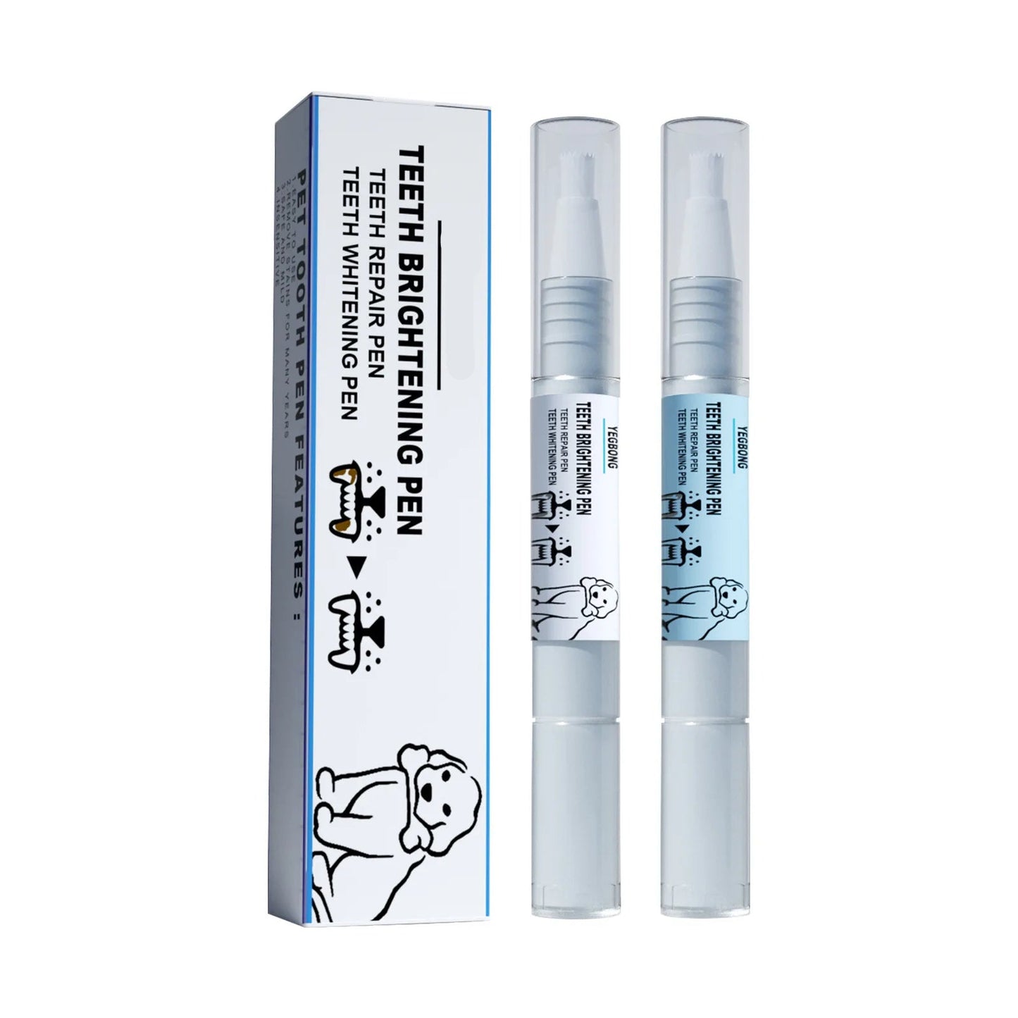 Pet Teeth Cleaning Tartar Remover Pen for Effective Dog and Cat Dental Care - Gentle Formula for Stain Removal and Daily Use 0