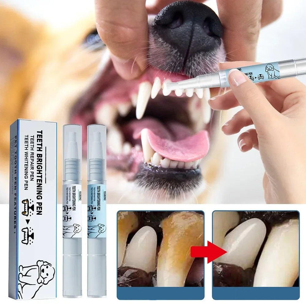 Pet Teeth Cleaning Tartar Remover Pen for Effective Dog and Cat Dental Care - Gentle Formula for Stain Removal and Daily Use 2