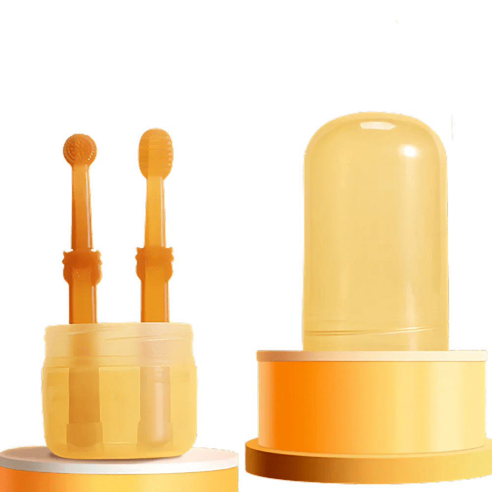 Pet Toothbrush Set for Dogs and Cats – Dual-Head Design with Food-Grade Silicone for Gentle Cleaning and Gum Care 0