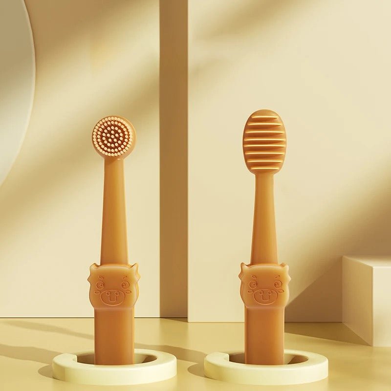 Pet Toothbrush Set for Dogs and Cats – Dual-Head Design with Food-Grade Silicone for Gentle Cleaning and Gum Care 1