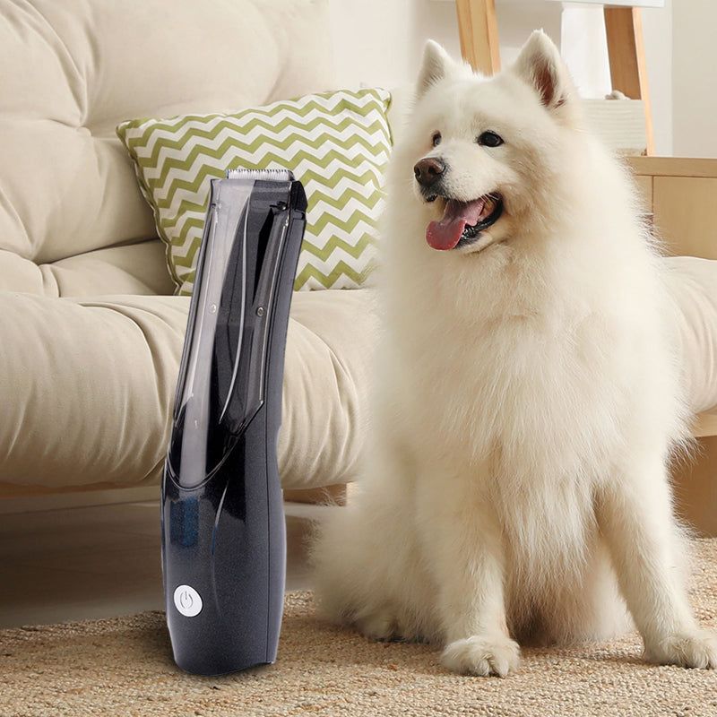 Pet Trimmer with Automatic Hair Pickup – Efficient Grooming Tool with Sharp Blades and Large Storage Capacity 0
