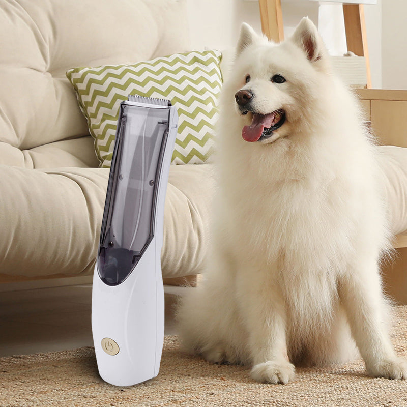 Pet Trimmer with Automatic Hair Pickup – Efficient Grooming Tool with Sharp Blades and Large Storage Capacity 1
