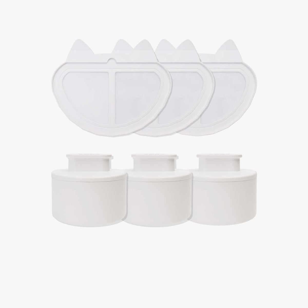 Pet water fountain filters designed for cats and dogs, featuring a 2-month supply for enhanced water purity and easy installation. 0