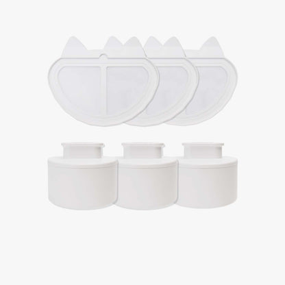 Pet water fountain filters designed for cats and dogs, featuring a 2-month supply for enhanced water purity and easy installation. 0