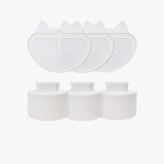 Pet water fountain filters designed for cats and dogs, featuring a 2-month supply for enhanced water purity and easy installation. 0