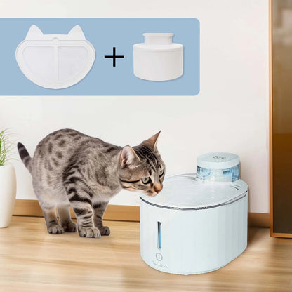 Pet water fountain filters designed for cats and dogs, featuring a 2-month supply for enhanced water purity and easy installation. 1