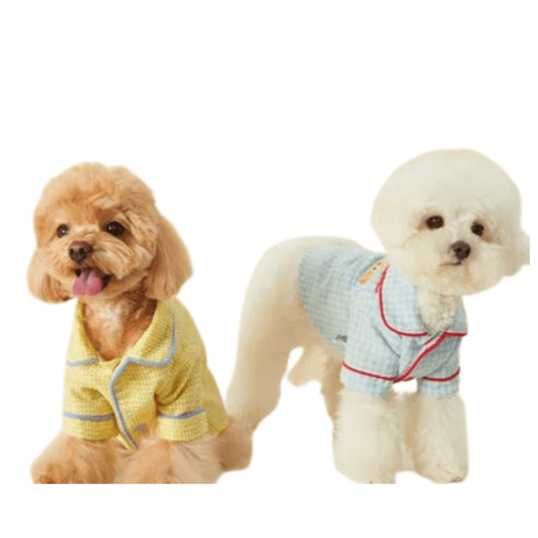 Plaid Cotton Loungewear for Small Dogs – Comfortable and Stylish Pet Outfit in Multiple Sizes 1