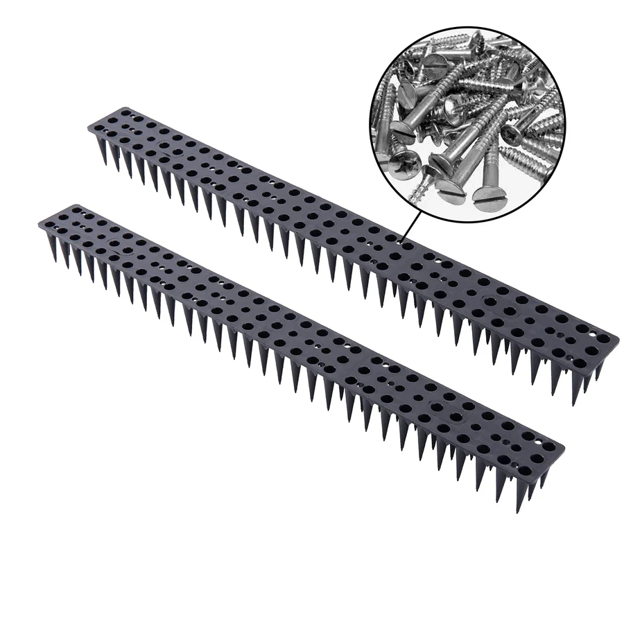 Plastic Bird Spikes for Pigeon Deterrent – Humane Bird Control Solution for Outdoor Surfaces, 10 Count 1