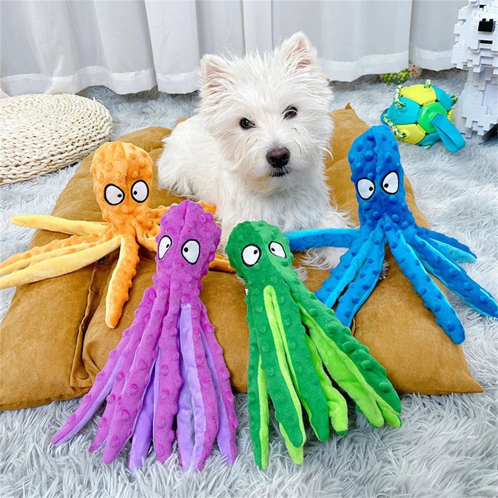 Plush Crocodile Squeaky Toy for Small to Medium Dogs – Durable Chew Toy for Dental Health, 27-37cm, Multiple Colors 2