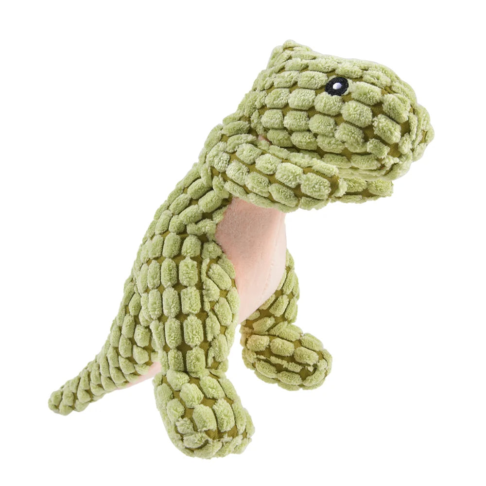 Plush Dinosaur Chew Toy for Dogs – Soft and Durable Fleece Design 1