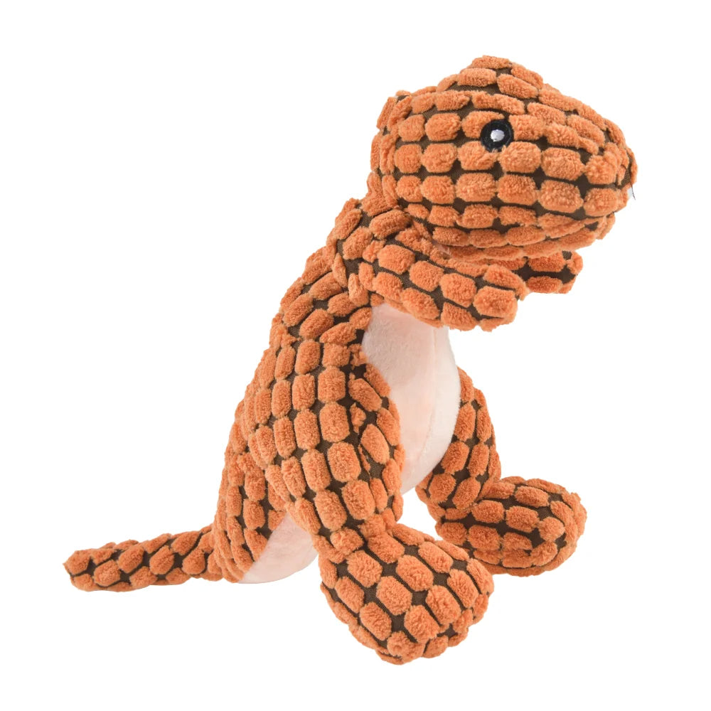 Plush Dinosaur Chew Toy for Dogs – Soft and Durable Fleece Design 7