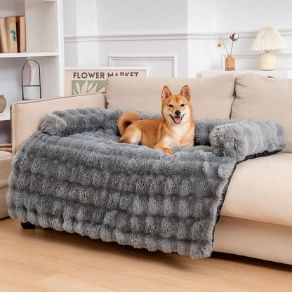 Plush Dog Bed Sofa Protector – Comfortable Cover for Dogs and Cats 0