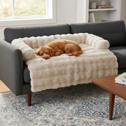Plush Dog Bed Sofa Protector – Comfortable Cover for Dogs and Cats 2