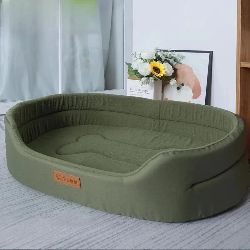 Plush Dog Bed with Removable Cover – Soft Cushion for Cats and Dogs 4