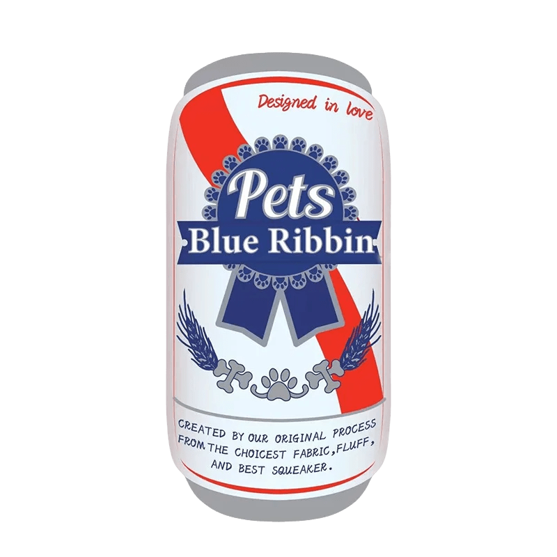 Plush Dog Chew Toy with Squeaker – Soft Bottle Design for Small to Medium Dogs, Durable and Engaging Playtime 0