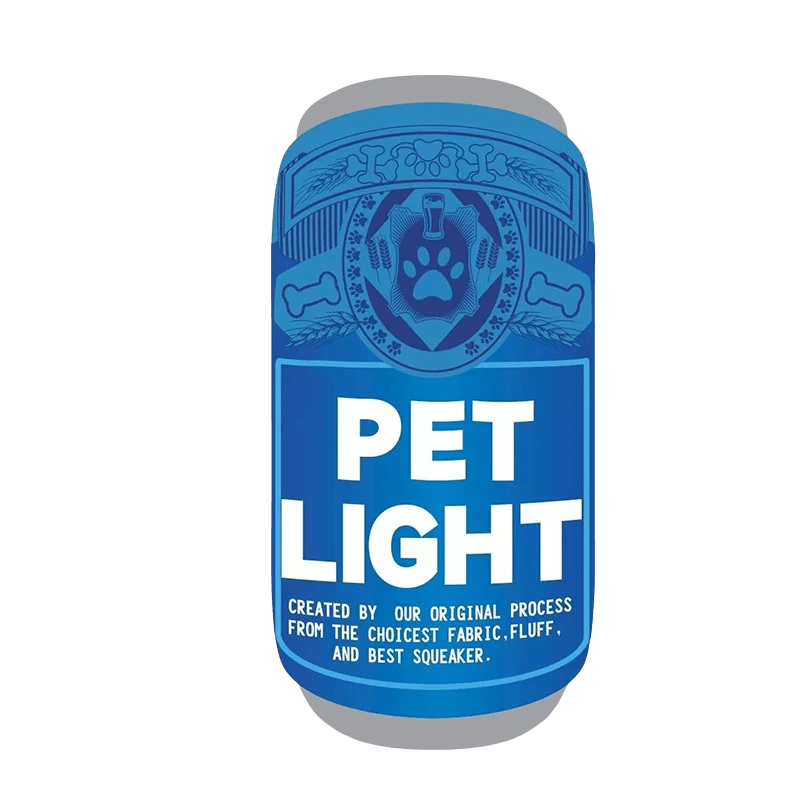 Plush Dog Chew Toy with Squeaker – Soft Bottle Design for Small to Medium Dogs, Durable and Engaging Playtime 6