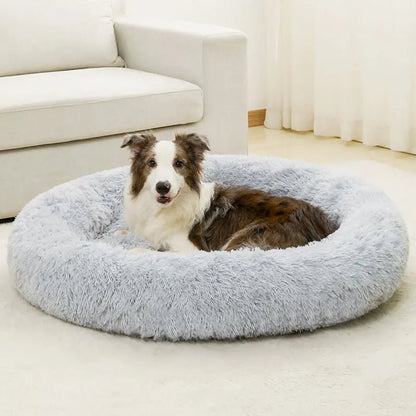 Plush Donut Dog Bed for Cats and Dogs – Soft Cotton Pet Bed for Ultimate Comfort 11
