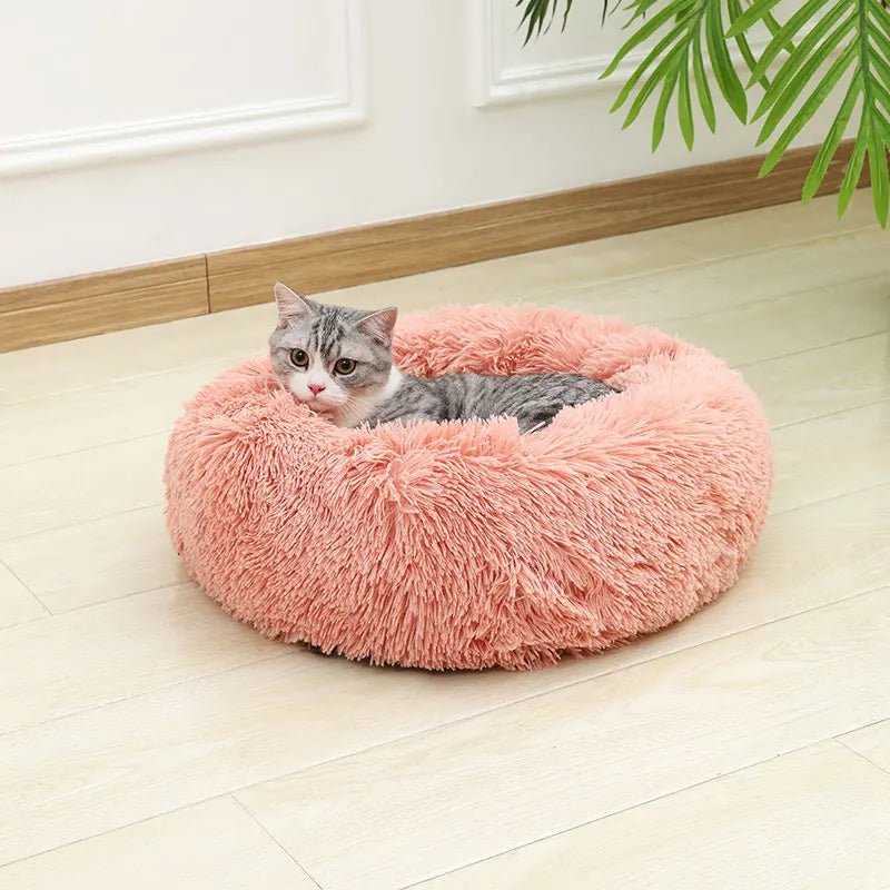 Plush Donut Dog Bed for Cats and Dogs – Soft Cotton Pet Bed for Ultimate Comfort 6