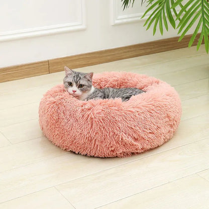 Plush Donut Dog Bed for Cats and Dogs – Soft Cotton Pet Bed for Ultimate Comfort 6