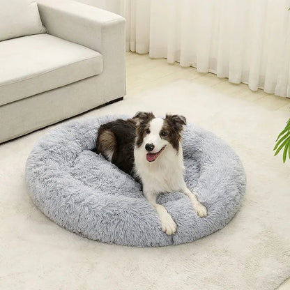 Plush Donut Dog Bed for Cats and Dogs – Soft Cotton Pet Bed for Ultimate Comfort 7