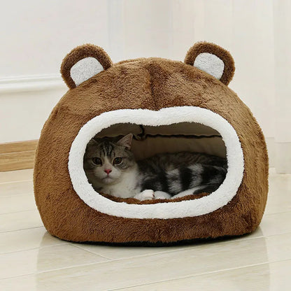 Plush Fun | Luxury Funny Cat Bed for Cozy Pets 3