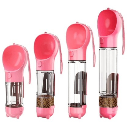 Portable 3-in-1 Dog Water Bottle with Food Bowl and Waste Bag Holder – Leak-Proof and Lightweight for Travel and Outdoor Use 8