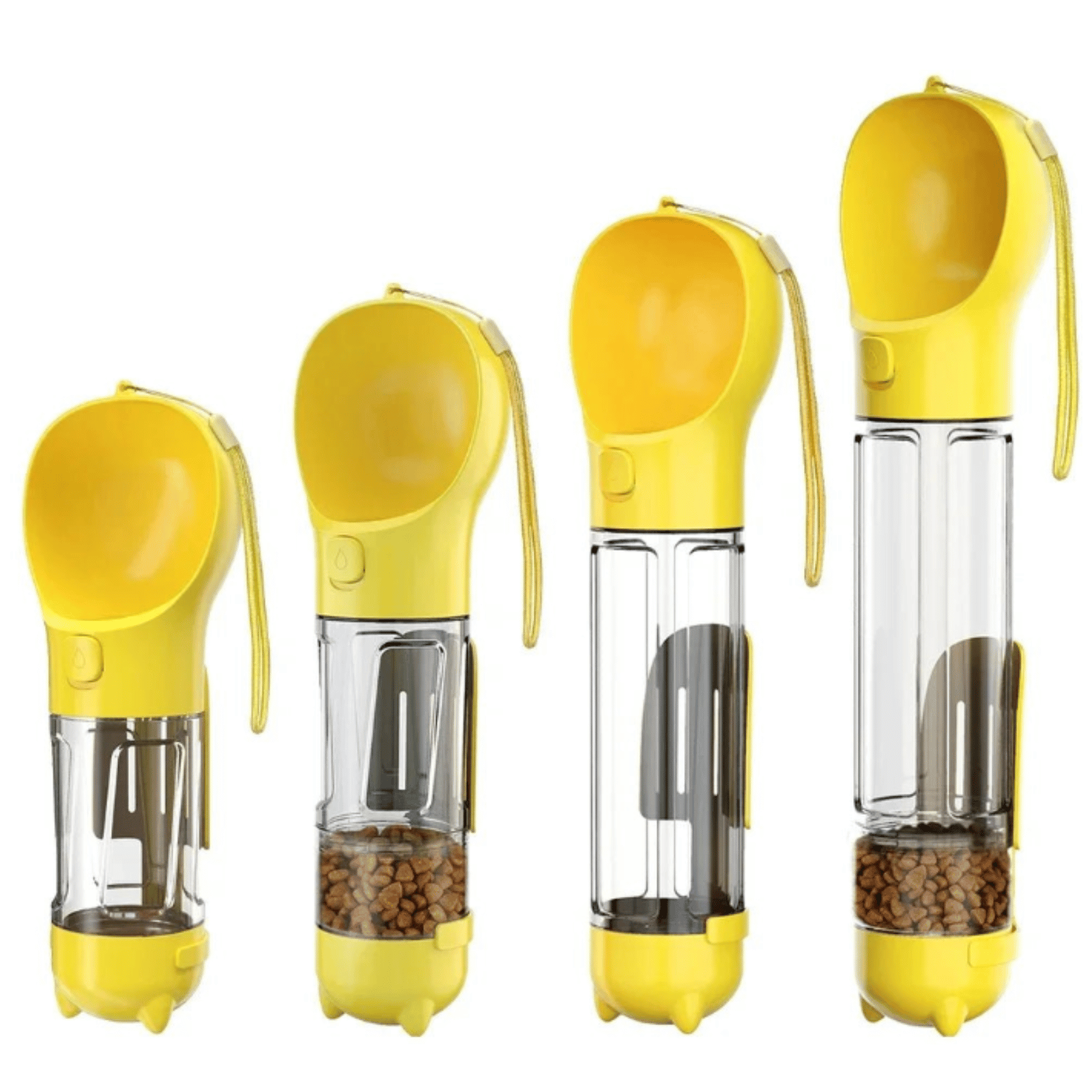 Portable 3-in-1 Dog Water Bottle with Food Bowl and Waste Bag Holder – Lightweight and Leak-Proof 7