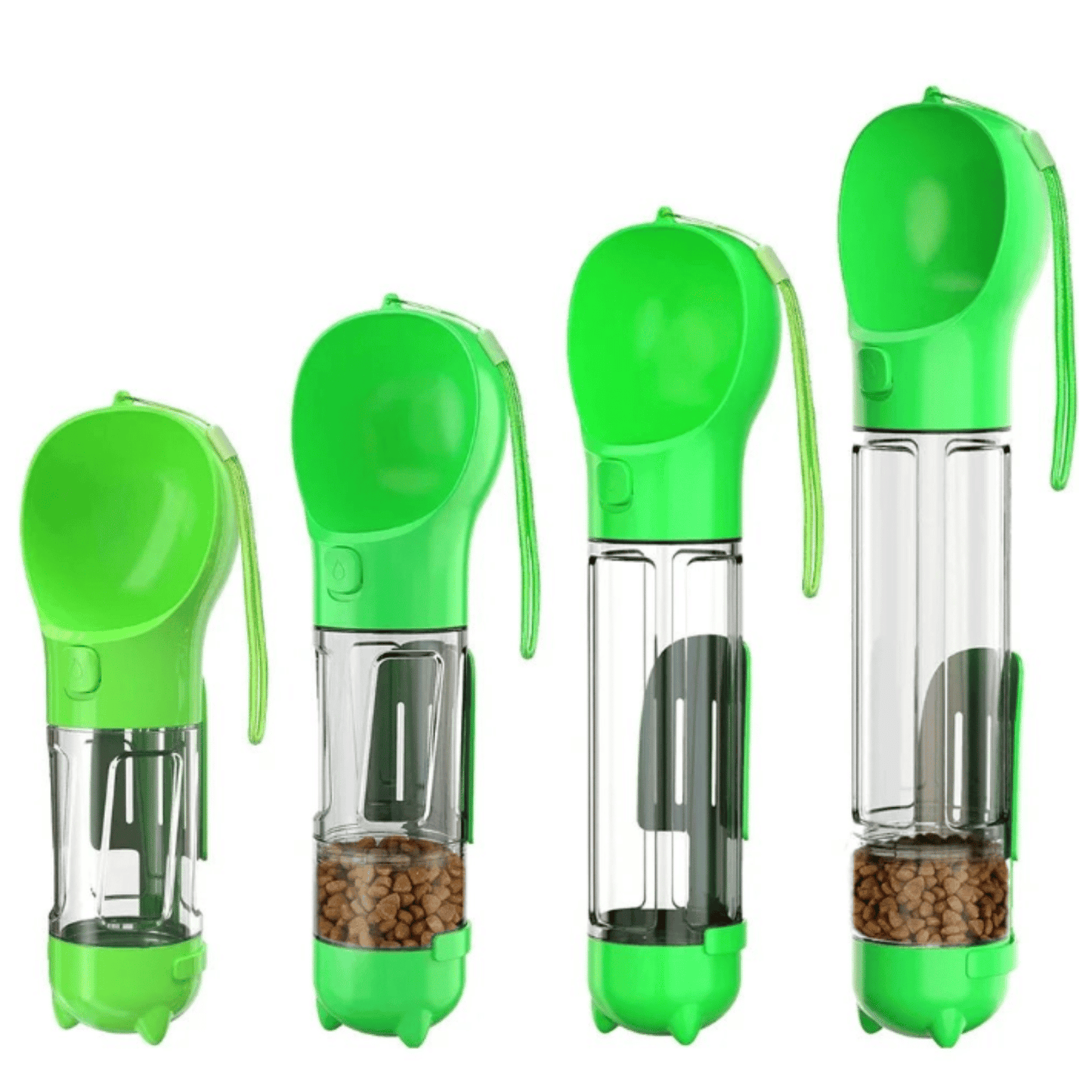 Portable 3-in-1 Dog Water Bottle with Food Bowl and Waste Bag Holder – Lightweight and Leak-Proof 9