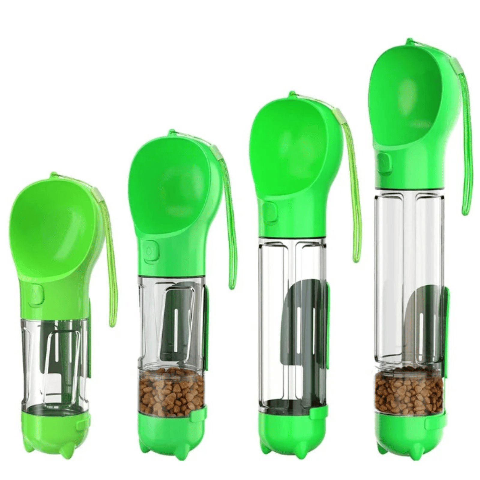 Portable 3-in-1 Dog Water Bottle with Food Bowl and Waste Bag Holder – Lightweight and Leak-Proof 9