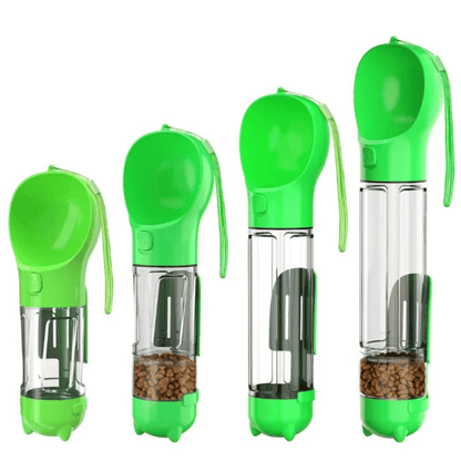 Portable 3-in-1 Dog Water Bottle with Food Bowl and Waste Bag Holder – Lightweight and Leak-Proof 9