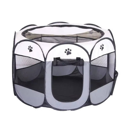 Portable Cat Tent and Small Dog Tent for Indoor Outdoor Use – 8 Mesh Panels for 360-Degree Visibility and Easy Access 5